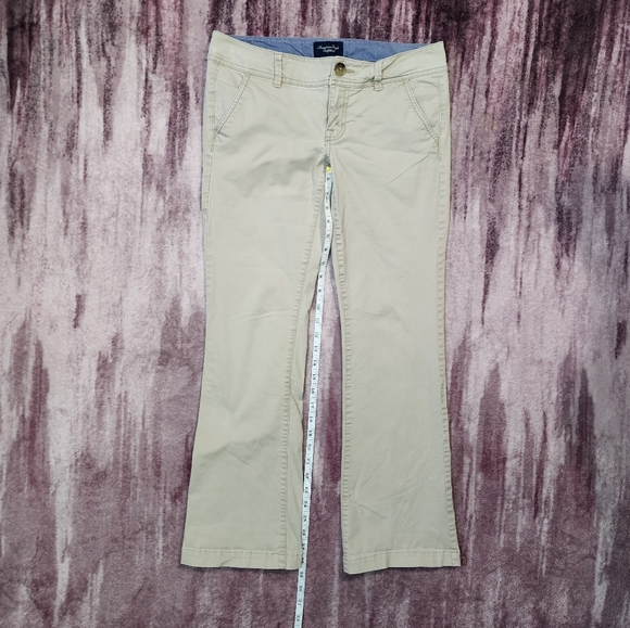American Eagle Outfitters Khaki Stretch Trousers - Picture 6 of 10